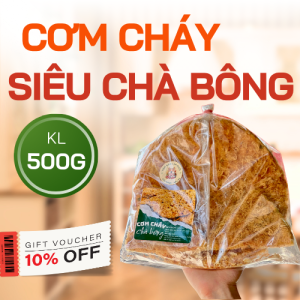 Cơm cháy đáy nồi siêu chà bông