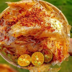 Bánh tráng sốt me thập cẩm